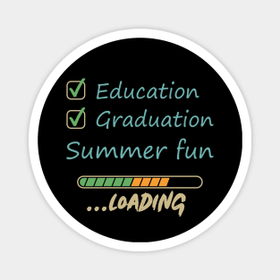 Education Graduation Summer Fun Loading Magnet